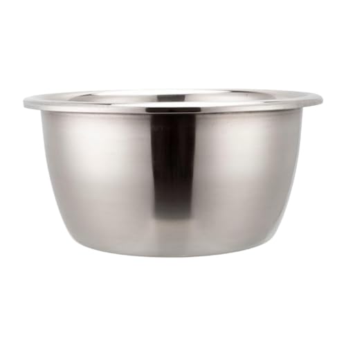 【Utilizzo versatile】: bacinella in acciaio inossidabile adatta a varie attività in cucina come sbattere le uova, impastare la farina, lavare le verdure, ecc.