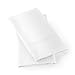 HC Collection Pillow Cases Standard Size/Queen Size Set of 2- Microfiber, Extra Soft Pillowcases - Easy Care & Machine Washable - White