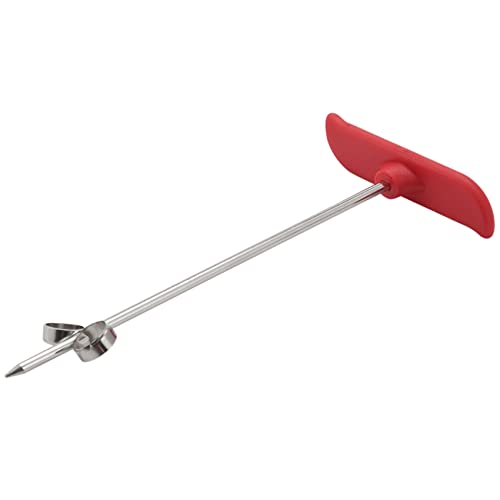 Lizusidtsy New Vegetable Fruit Spiral Twist Knife Stainless Steel Manual Spiral Carving Cutter Kitchen Tray Decoration Vegetable Knife Spiral Carving Tool Red