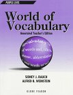 World of Vocabulary: Purple Level, Teacher Edition