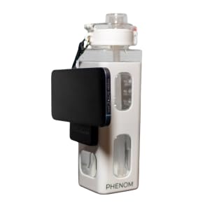 PHENOM Smart Water Bottle, botella deportiva de 30 oz con cargador para teléfono de 5000 mAh, compatible con iOS/Android (Blanco) miniatura 3