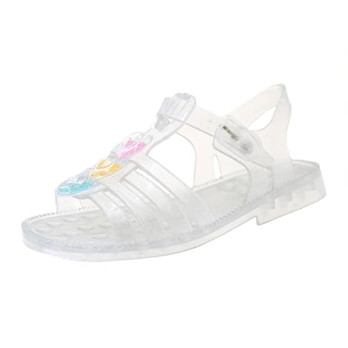Jelly Shoes for Girls Soft Summer Sandals Beach Mary Jane Kids Princess Dress Flat Water Shoe Footwear