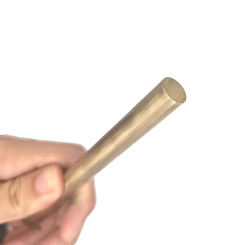 metal blanks Hardware Brass Round Bar Rod for DIY Knife Handle Material Circular Wire Tube Modelmaking Brass Rod 2mm 3mm 4mm 5mm 6mm 8mm 20mm crafts stock(100MM 5MM 1PCS)