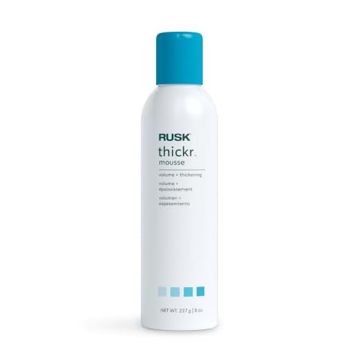 RUSK Designer Collection Thicker Thickening Mousse for Fine or Thin Hair, 8.8 Oz, Thickening Mousse that Provides Body, Texture, and Hold Without Buildup, 8.8 Ounce (Pack of 1)