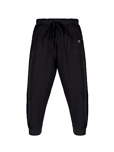 Image of KiddoPanti 100% Cotton Track Pants for Boys & Girls | Soft Single Jersey Fabric | Elastic Waist with Drawcord | Full Length with Rib Hem & Pockets | Joggers and Lowers for Kids