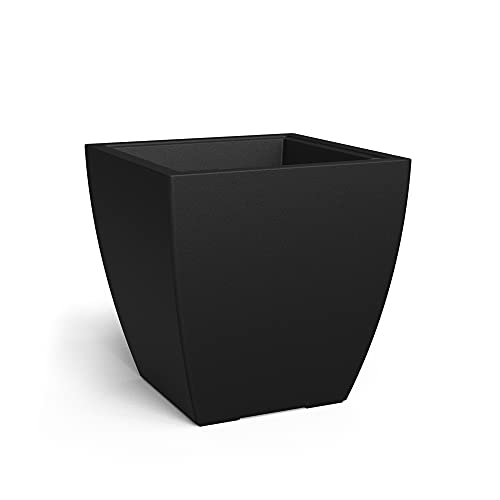Mayne Kobi 24In Square Planter - Black - 24In L X 24In W X 24In H - With 7.9 Gallon Built-In Water Reservoir (8889-B) #TOP1