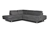 ARTIC Sofabed with Storage - Corner Sofa Bed - Grey - Right & Left Arm (Left Hand Corner)