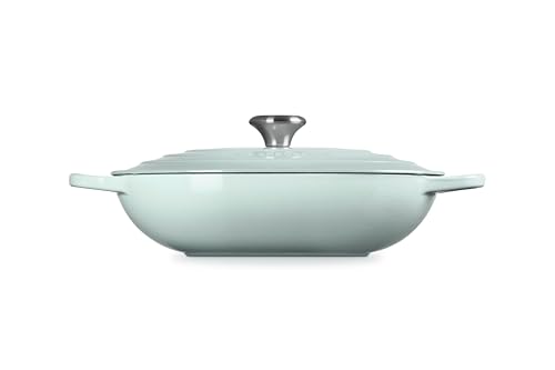 Image of Le Creuset Enameled Cast Iron Oval Casserole with Lid, 3.75 qt., Sea Salt