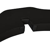 Relaxdays Absperrgitter, HxB: 70x154 cm, faltbar, mit Tür & Füßen, freistehendes Hunde Schutzgitter, Türgitter, schwarz