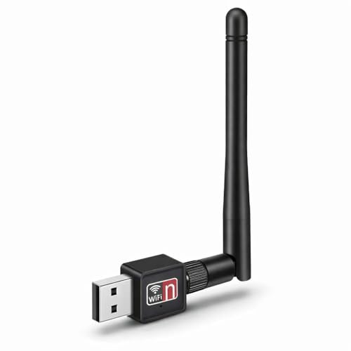 Adaptador WiFi USB com Antena 1200Mbps para PC e Notebook | Receptor Wireless 802.11n USB 2.0 | Sinal Forte e Estável