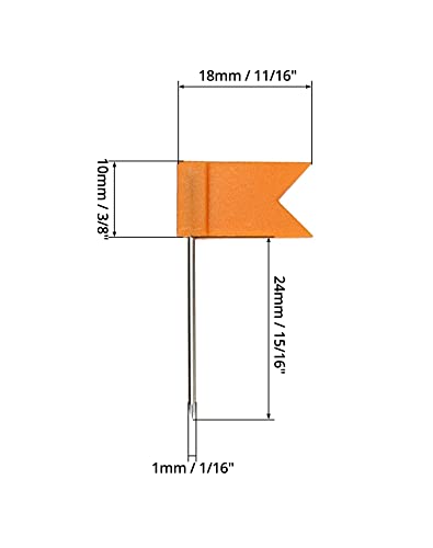 QWORK® 160 Pcs Multicolored Map Pins, Flag Push Pins Map Tacks with Steel Point for Pinboards and Maps at Home Office School (8 Assorted Colors)