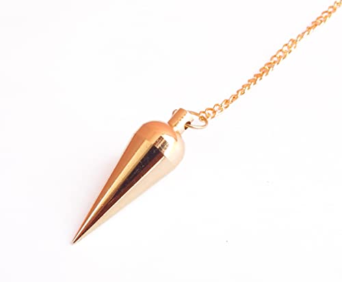 Long Cone Pendulum, Brass Metal Pendulum, Healing Dowsing Pendulum, Divination Pendulum, Meditation Pendulum, Metaphysical Reiki Pendulum. #TOP3