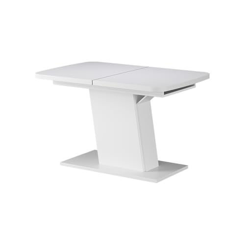 Vicco Mesa de Comedor Fenaro, Blanco, 120 x 80 cm Extensible