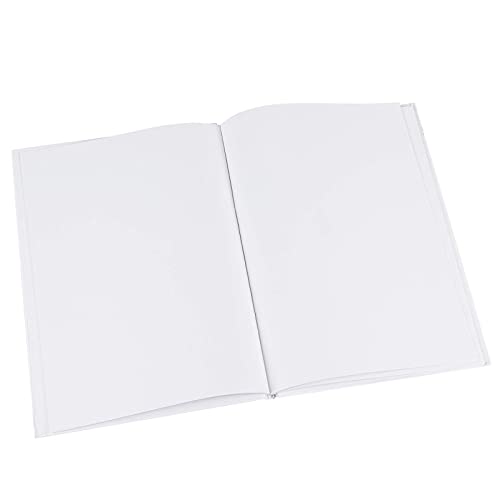 Paper Junkie Blank Book Set - 3-Pack, 7 x 10 Inch, White Hardcover - Blank Books for Kids - Journal & Drawing Notebook