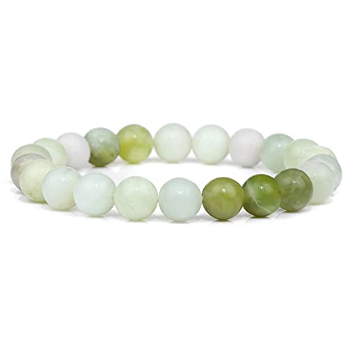 Bracelet agates vertes pour un style zen au quotidien | Perles malachite 8 mm pour homme et femme
