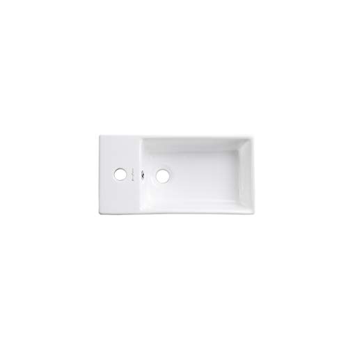 Image of Swiss Madison Pierre 19 Single, Freestanding, Open Shelf, Matte Black Frame Bathroom Vanity