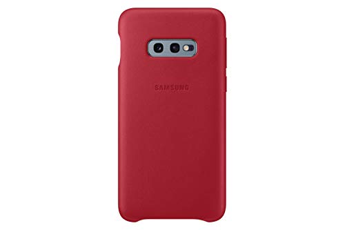 Samsung Leather Cover, funda oficial para Samsung Galaxy 10e, color rojo