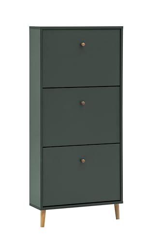 Schildmeyer Bjarne Schuhschrank 160174, waldgrün, 59,8 x 19,5 x 131 cm, platzsparend durch geringe Tiefe Schildmeyer Bjarne Schuhschrank 160174, waldgrün, 59,8 x 19,5 x 131 cm, platzsparend durch geringe Tiefe