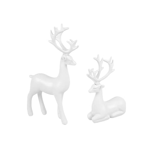 Lerpwige Weihnachtsdekorationen Realistische Rentierfiguren Mit Langem Geweih Und Füßen Tischaufsätze Für Heimdekorationen Tischaufsätze