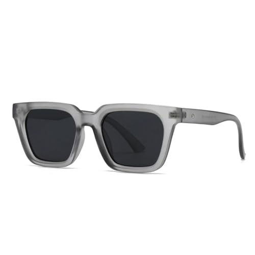 Lunettes de soleil bleu-vert rétro anti-UV pour homme et femme look tendance