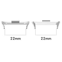 Blueshaweu Armband Adapter kompatibel mit Xiaomi Smart Band 10/10 Pro, 14mm 22mm Edelstahl armband Adapter Ersatzbarer Connector Uhrenadapter Verbinder (schwarz, Für band 10 pro/9 pro/8 pro) – Ansicht 2