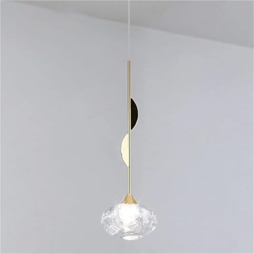 Chandelier industriel et suspension bulle de cristal moderne LED 5W pour salon et couloir