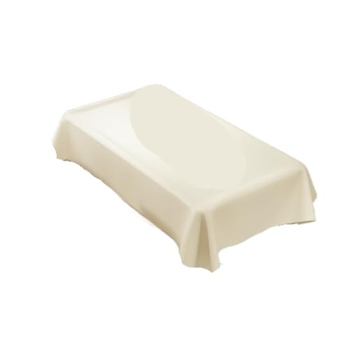 Nappe de table en cuir synthétique uni imperméable 140x220 cm - 2
