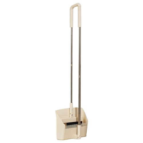 Juego de recogedor y escoba, combo de pie con mango largo, juego de recogedor portátil para hogar, habitación, vestíbulo y oficinas