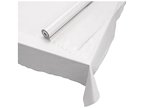 Hoffmaster-114000-Plastic-Tablecover-Roll-300-Length-x-40-Width-White