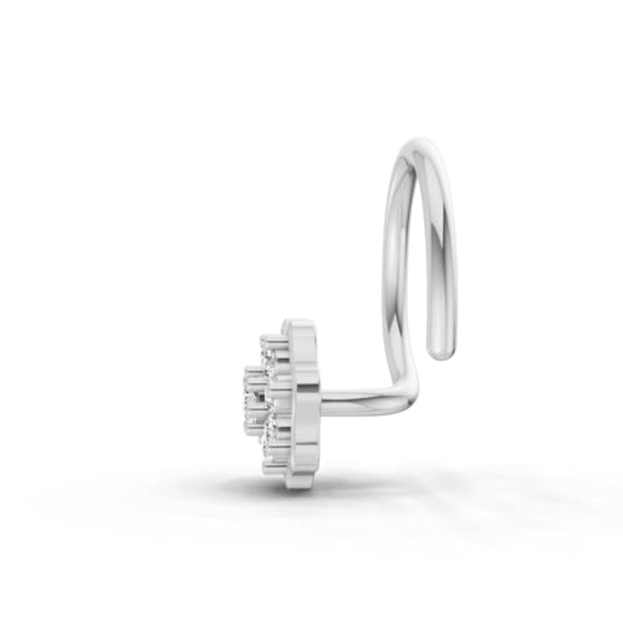 Women's Lab Grown Diamond Aurora Spark Nose Pin, 0.04ct