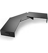 Supporto Doppio Monitor Per Scrivania - Regolabile Con 3 Slot E Gestione Cavi - Foto 5