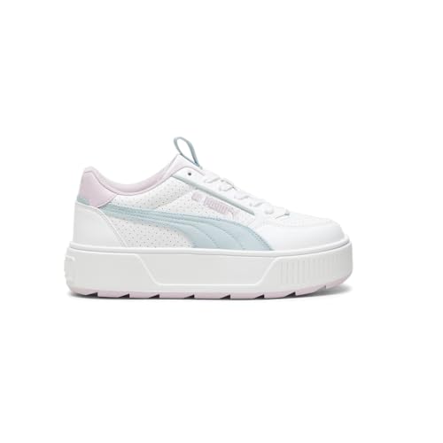 PUMA Kids Girls Karmen Rebelle Tropical Lace Up Sneakers Shoes Casual - White