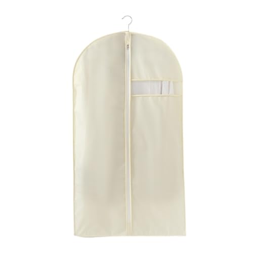 Habrur Clothes Cover 5 Pack Foldable Garment Bag Non-Woven Suit Bag with Clear Window Garment Bags Suit Bags (Color : D, Size : 58 * 88cm)