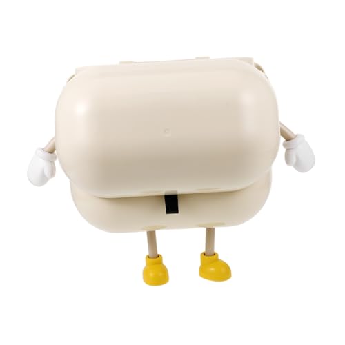 Caneca de basura rectangular beige para colgar en cocina