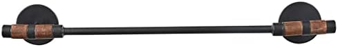 Split P Urban Farmhouse Towel Bar 18", Black & Wood image 4