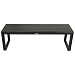 DEGAMO Gartenbank Hockerbank Riva 3-sitzer 138cm, Aluminium anthrazit, wetterfest, Outdoor