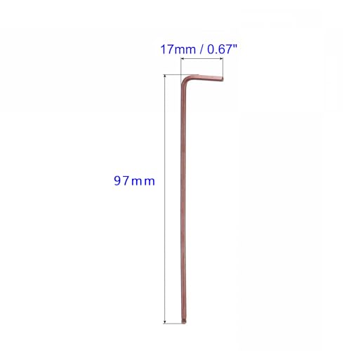 Unifizz 2mm Ball End Hex Key Wrench, L Shaped Long Arm Allen Wrench S2 Steel Repairing Tool, Metric 2 Pcs - Image 2