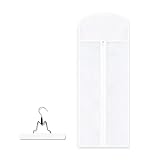 Solución ergonómica de almacenamiento de pelucas, 2 bolsas a prueba de polvo con ganchos para proteger y organizar extensiones de cabello, accesorios de pelucas