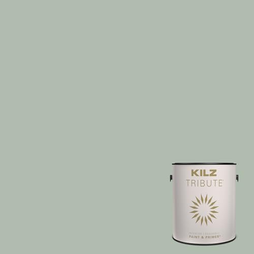 KILZ TRIBUTE Paint & Primer Interior Eggshell Statue Green 1 Gallon