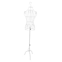 Jiangbered Female Wire Mannequin, Iron Torso And Adjustable Height with Tripod Base for Boutiques And Fashion Stores