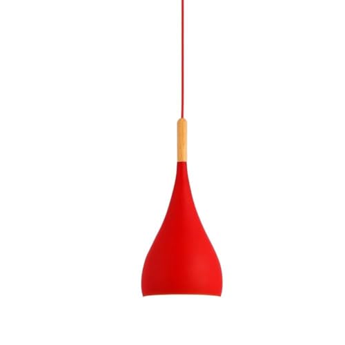 Cuisine intérieure illuminée par le lustre Art Nouveau rouge pour dînette