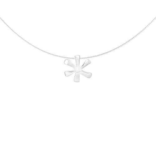 Flor Lisa Pendant with 45 cm Chain – Fair Trade Necklace Handmade in Mexico 925 Sterling Silver