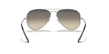 Ray-Ban RB3025 Aviator okulary przeciwsłoneczne z polaryzacją 55 mm, Rama: Shiny Silver/Szkła: Grey Gradient, Medium 58mm