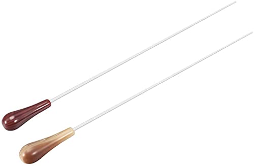 XYWHPGV Music Conductor Staff Orchestra Staff 39cm / 15.35 Inches Length Brown Red Resin Handle Musical Directing Stick 2pcs (Ea04b 47356 1F52C 862DC 9E0D2 450FF