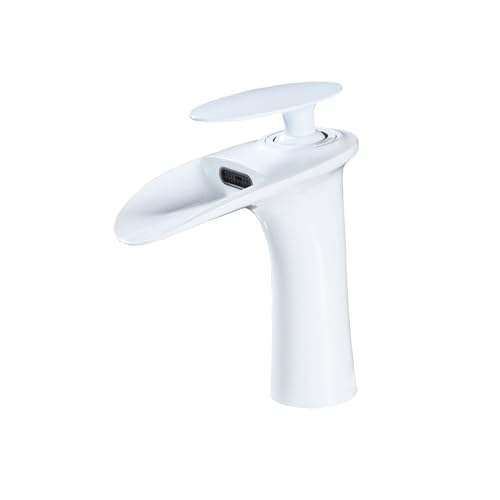 Robinet de salle de bain cascade gris idéal pour rénover un lavabo rétro
