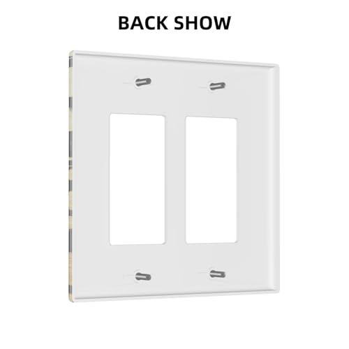 Decorative Outlet Covers Black Spider Spiderweb on Golden Background 2 Gang Light Switch Cover Plate Double Rocker Wall Plate Switch Plate Covers Faceplate for Bedroom Home Decor