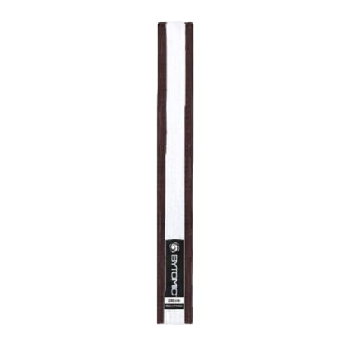 Bytomic Martial Arts Belt Brown/White Stripe