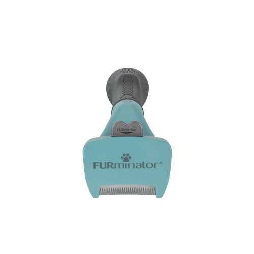 Image of FURminator deShedding Tool For Small Cats, Long Hair, Removes Loose Hair From Shedding