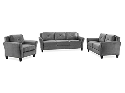 Lifestyle Solutions Harrington Sofa In Grey, Dark Grey #TOP4