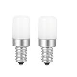 HUIMEIJIA E12 12V LED Bulbs 360° Non-Flicker Non-dimmable for Refrigerator Ice Maker Water Dispenser Replacement Part WR02X12208, WR01X37886, 416099 (Warm White 3000K)
